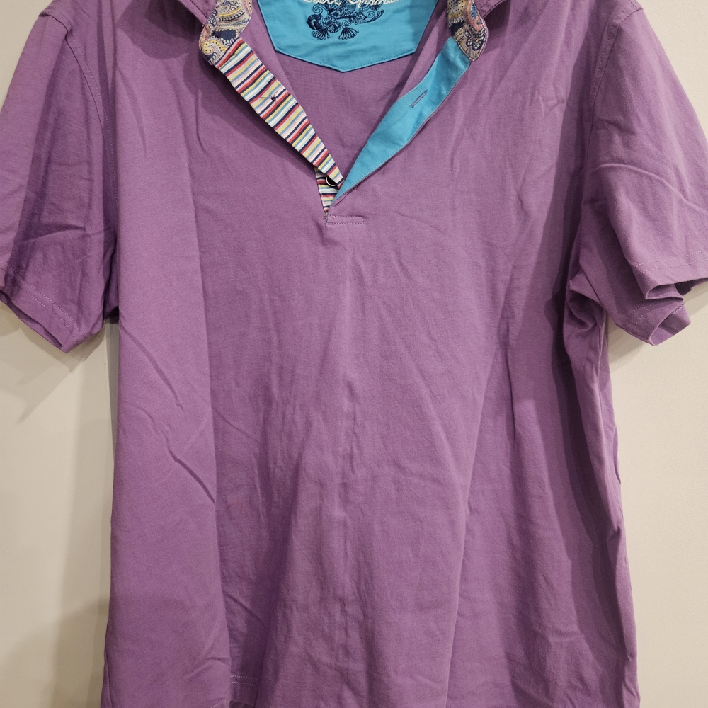 Robert Graham Lavender Casual Button Down Shirt